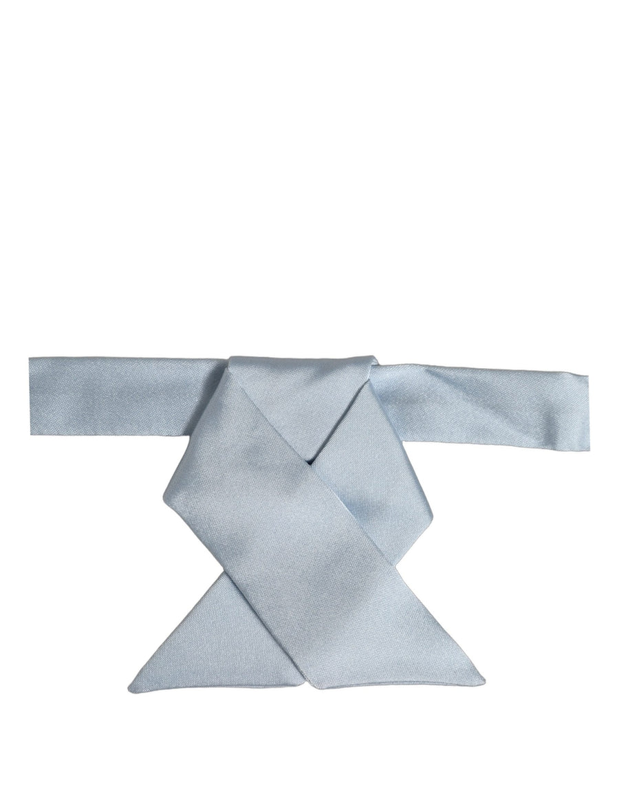 Dolce & Gabbana 100% Silk bow tie in blue