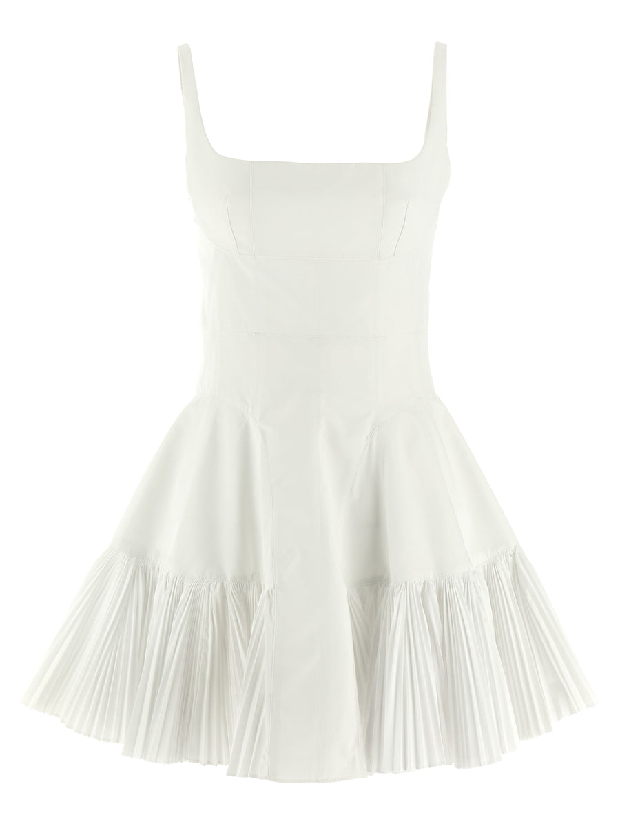 Giovanni Bedin 100% Cotton Poplin dress in white