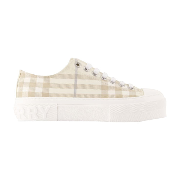 Burberry nylon sneaker in ivory