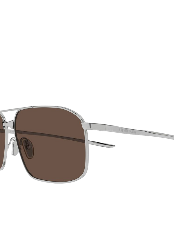Balenciaga BB0492S Metal frame sunglasses in gray