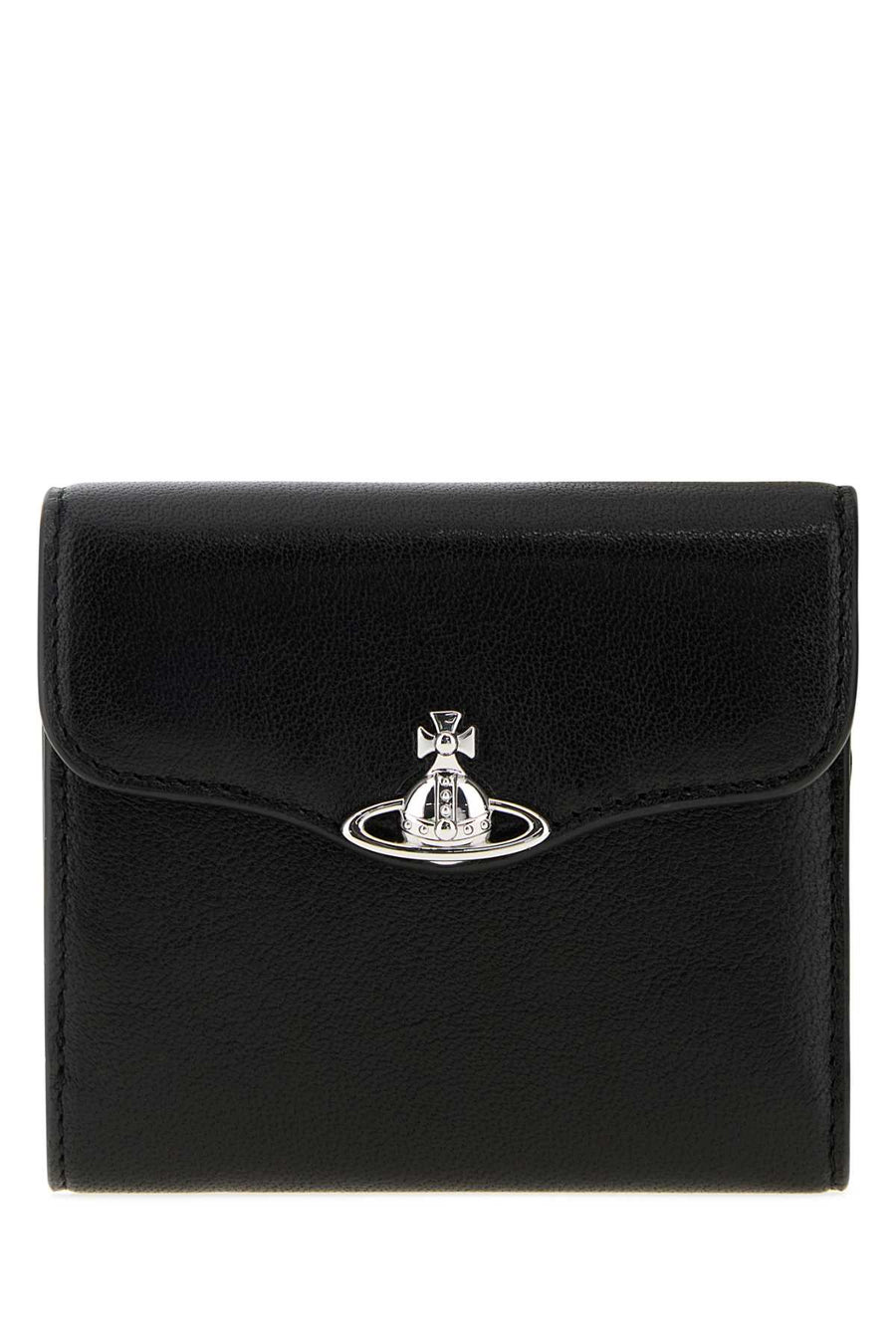 Black Leather Hunter Wallet Borse A Mano