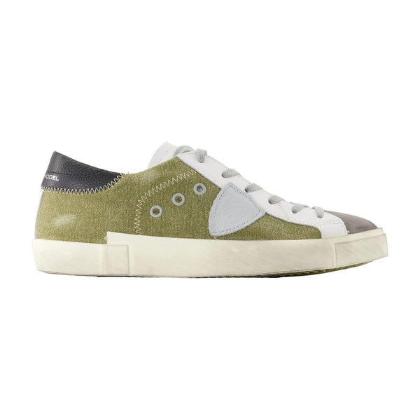 Philippe Model canvas sneaker in green