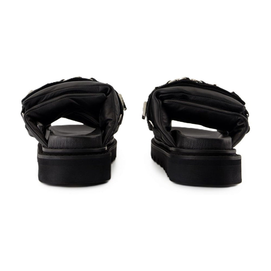 Toga Pulla calfskin sandal in black