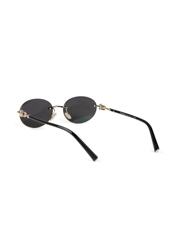 Tiffany TF3104D Metal frame sunglasses in gold