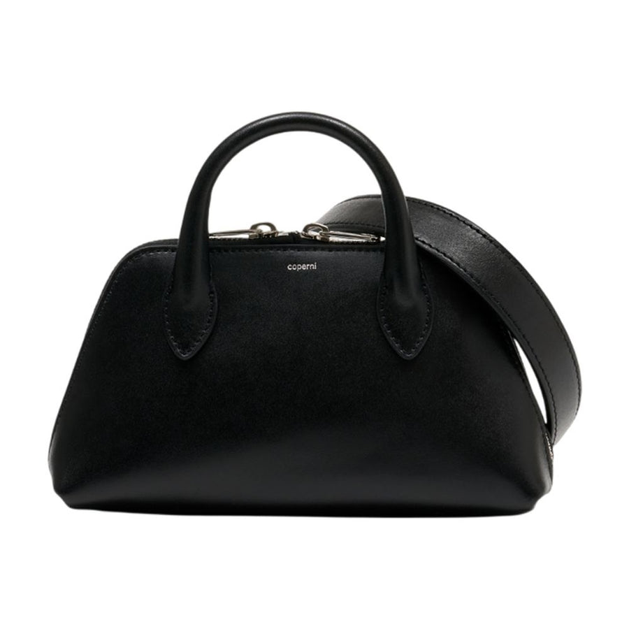 Coperni Calfskin top handle bag in black