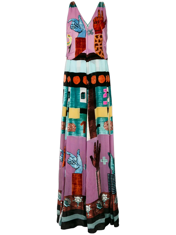 Valentino Stretch silk gown in pink