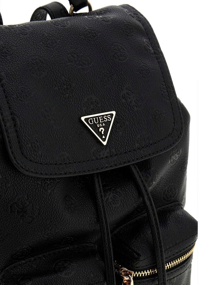 Guess 100% Polyurethane backpack in black