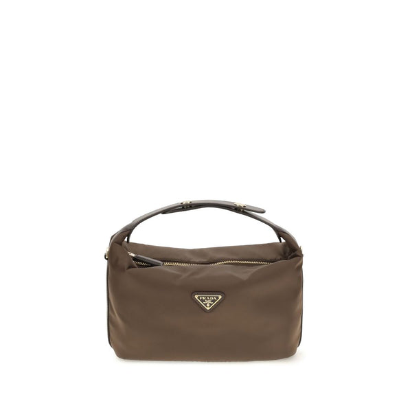 Prada 100% Recycled Polyamide shoulder bag in brown