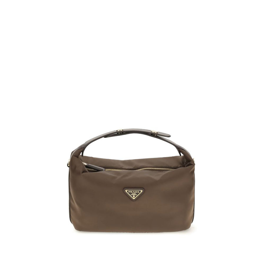 Prada 100% Recycled Polyamide shoulder bag in brown