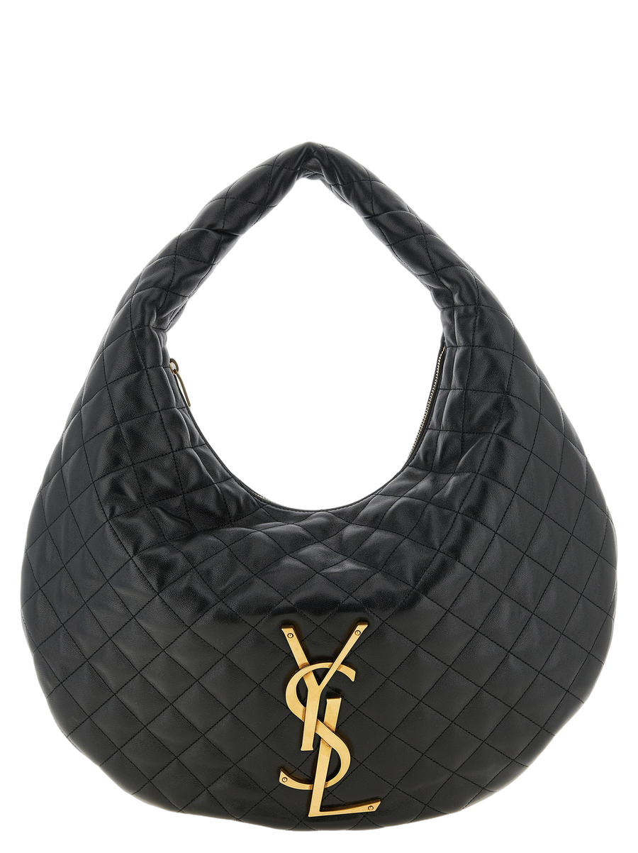 Saint Laurent 100% Lamb Leather hobo bag in black