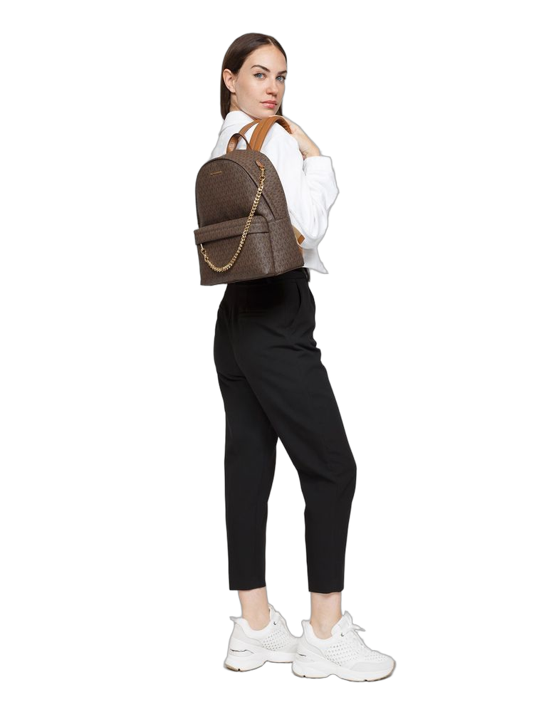 Michael Kors 89.4% Coated Canvas backpack in brown