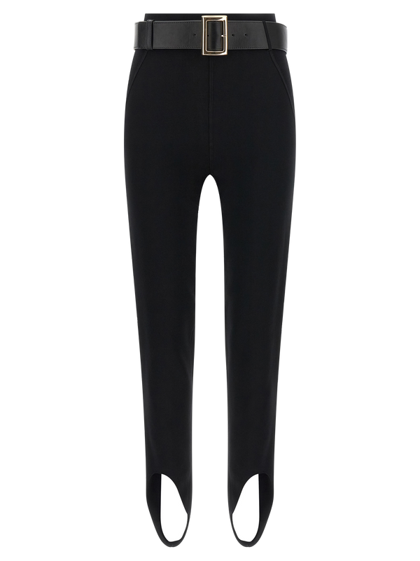 Black Viscose Leggings Clothing