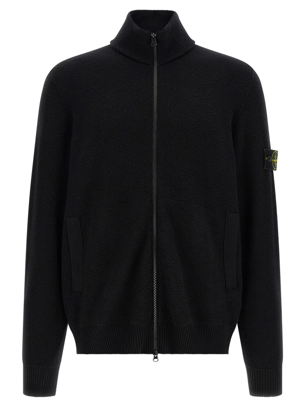 Black Virgin Wool Cardigan Clothing