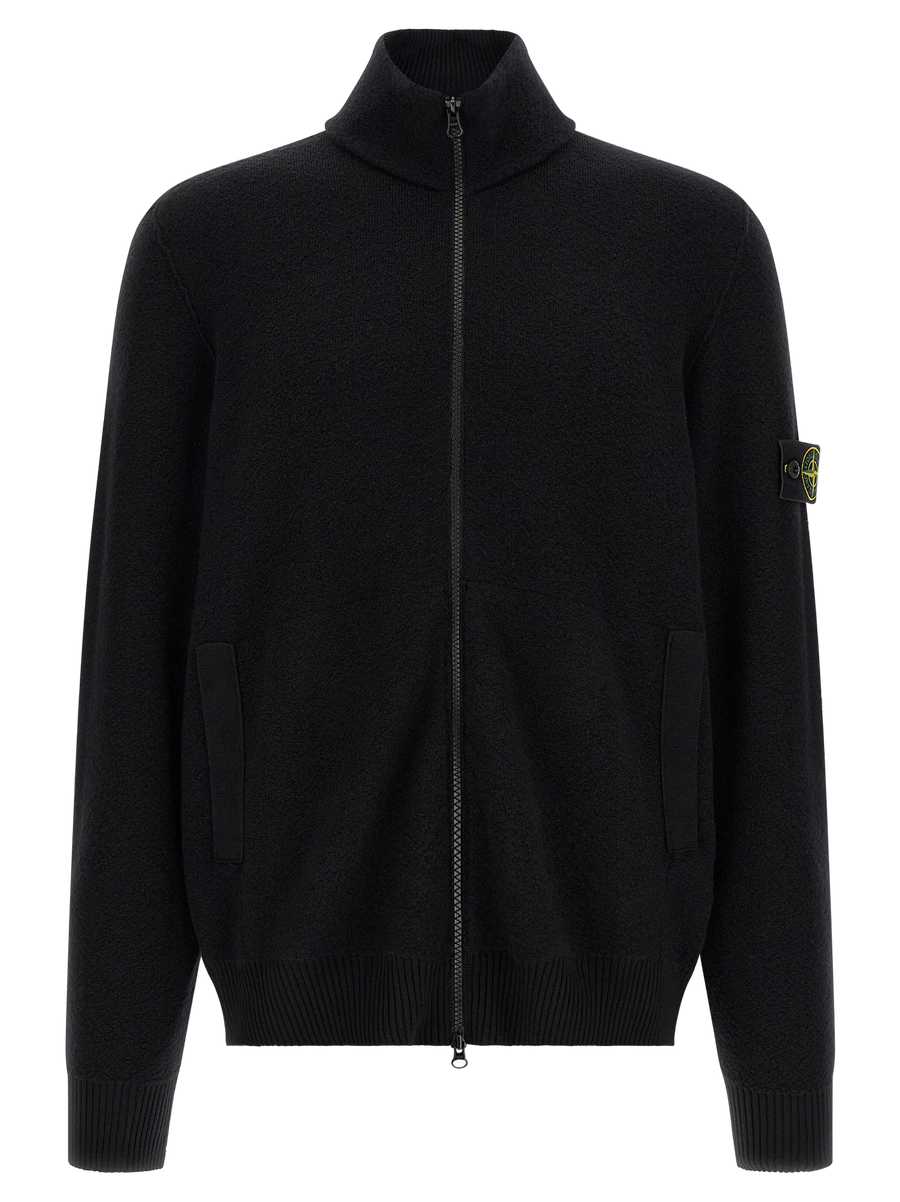 Black Virgin Wool Cardigan Clothing
