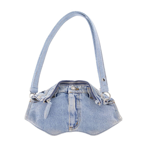 Manta Shoulder Bag - Alexander Mcqueen Denim Blue / Shoulder-hobo-bags