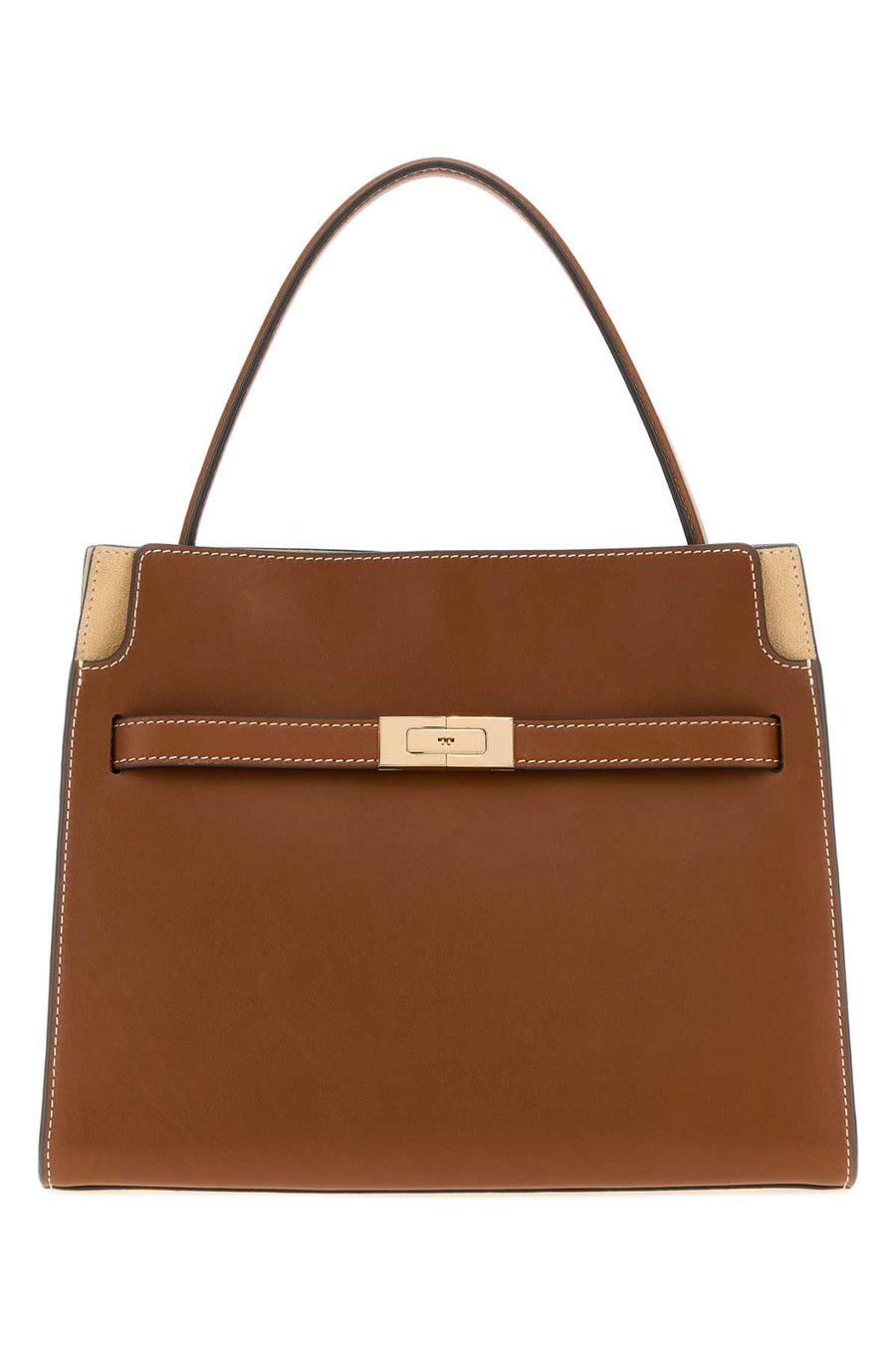 Camel Leather Small Lee Handbag Agedtan Borse A Mano