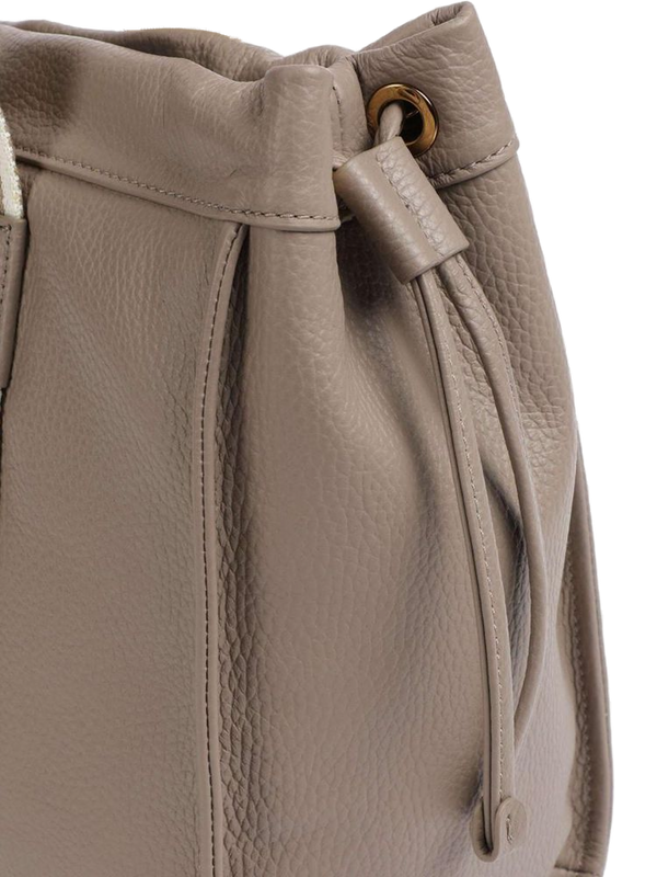 Coccinelle Cow leather tote bag in taupe