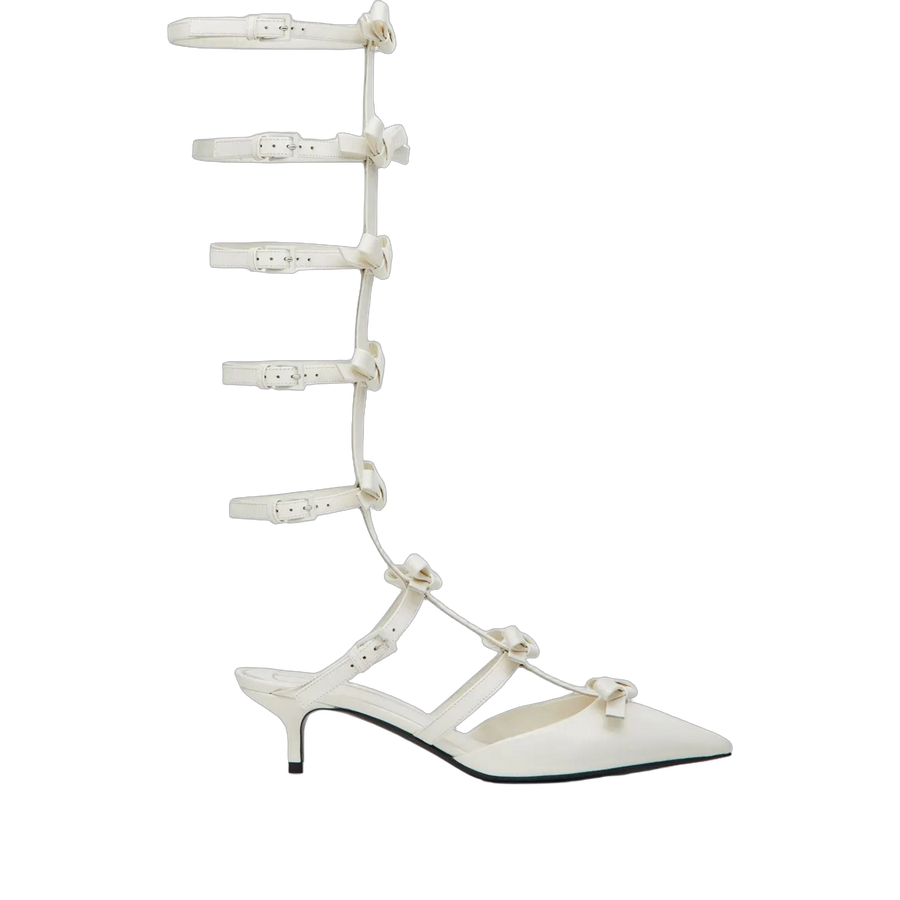 Valentino Leather heels in white
