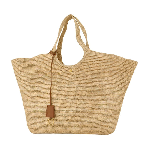 Anine Bing Raffia shoulder bag in beige