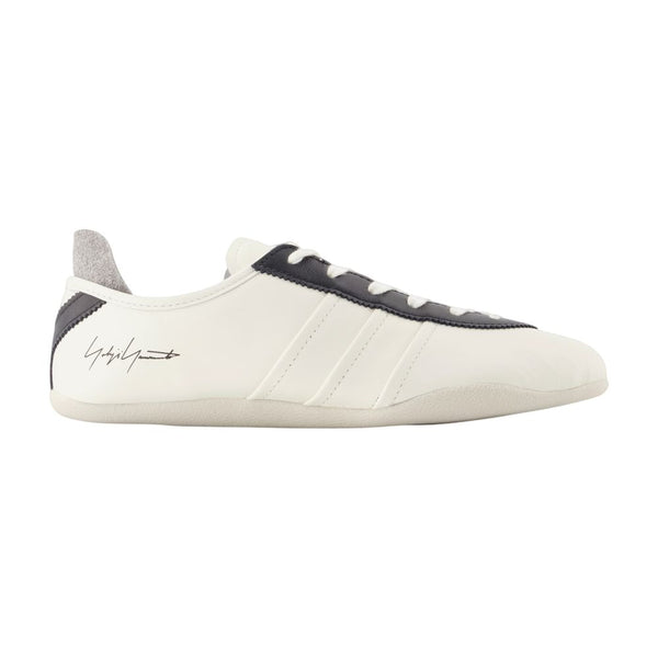 Y-3 Calfskin sneaker in white