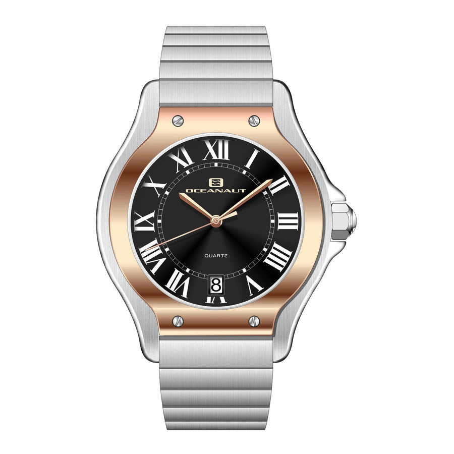 Oceanaut Stainless steel case watch in black