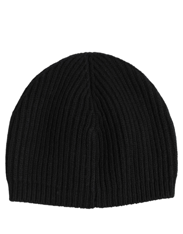Dolce & Gabbana HAT10072 100% Virgin Wool beanie in black