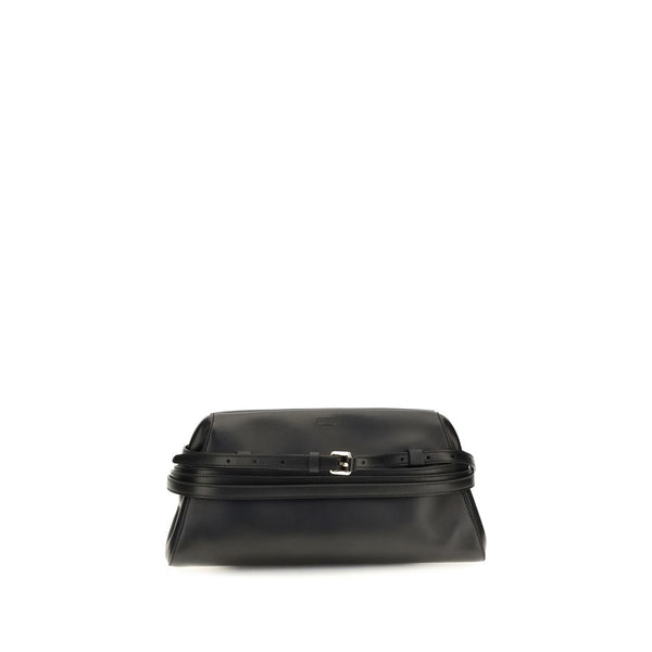 Black Goatskin Shoulder Bag