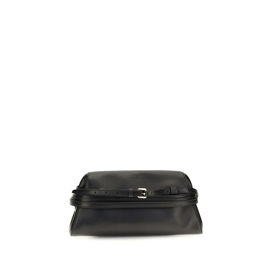 Black Goatskin Shoulder Bag