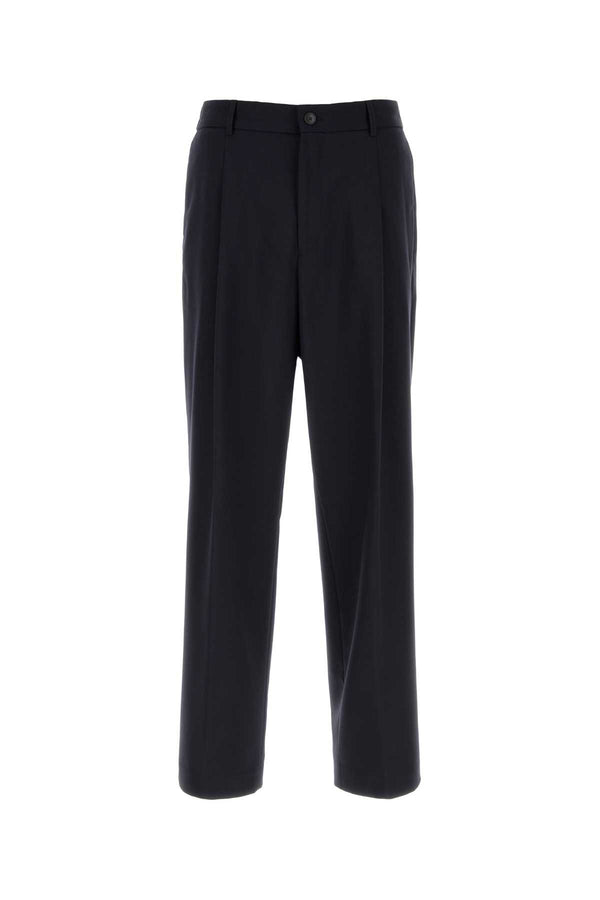 Navy Blue Wool Pant Darkblue Exterior: Virgin Pantaloni