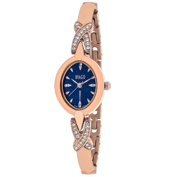 Jivago Stainless steel watch in rose gold
