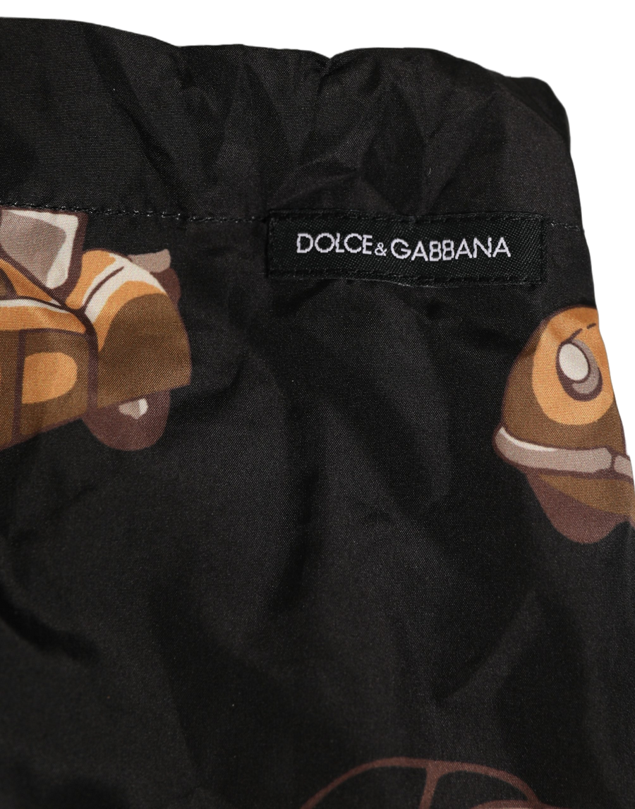Dolce & Gabbana Blended Fabric swim shorts in black