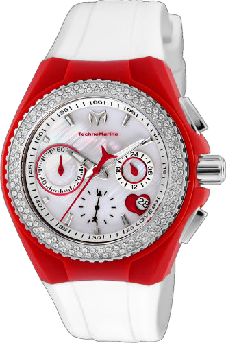 Technomarine Stainless steel case watch in red
