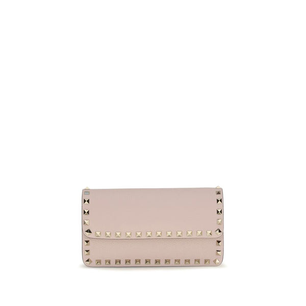 Valentino Garavani 100% Calf Leather Bos Taurus wallet in beige