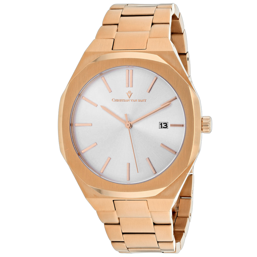 Christian Van Sant Stainless steel case watch in rose gold
