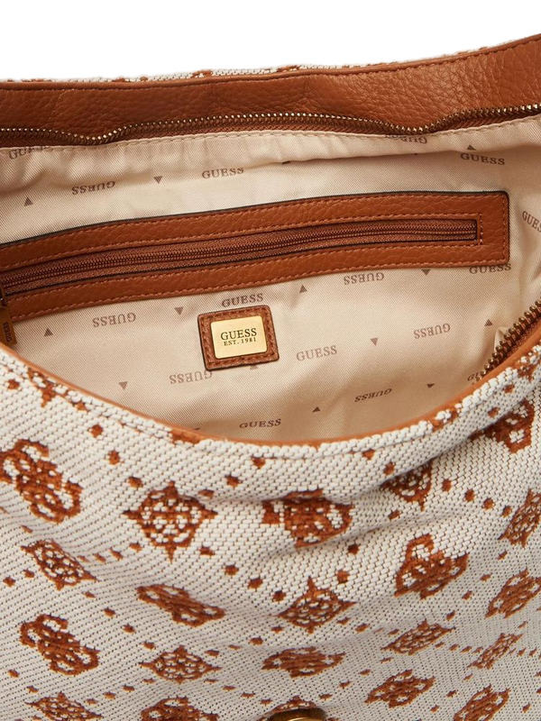 Guess 85% Polyester shoulder bag in brown