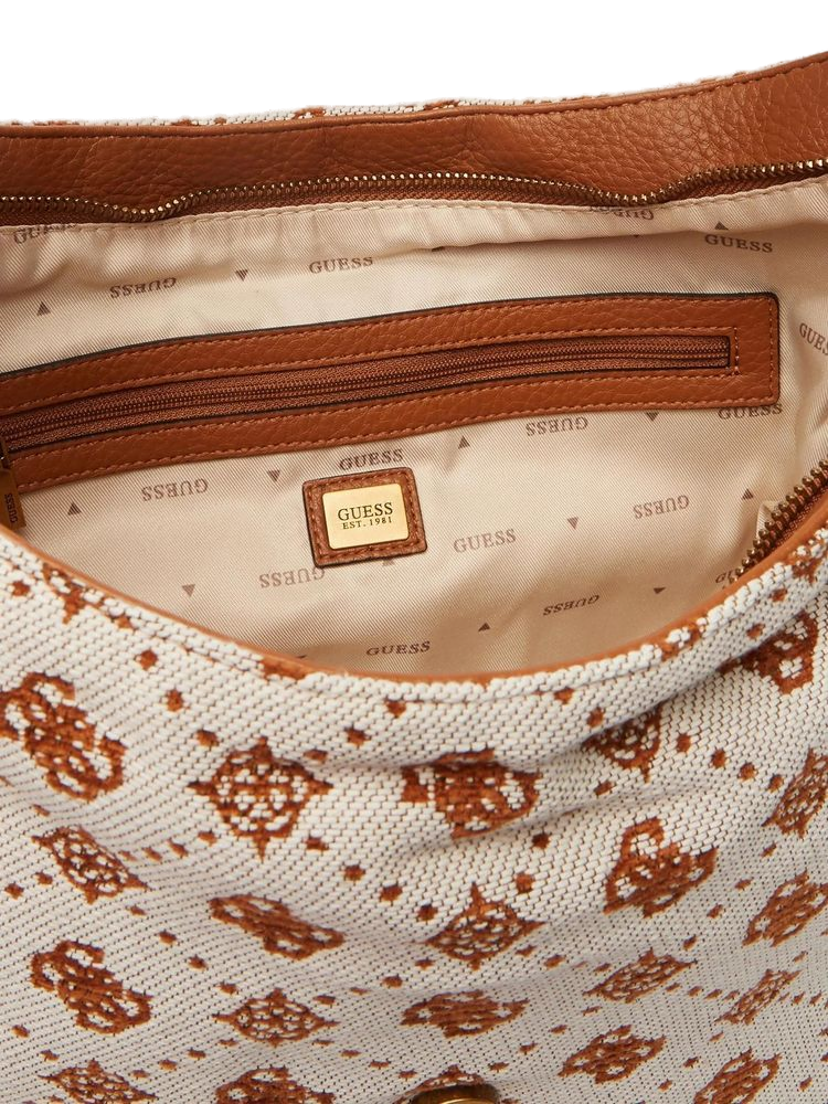 Guess 85% Polyester shoulder bag in brown