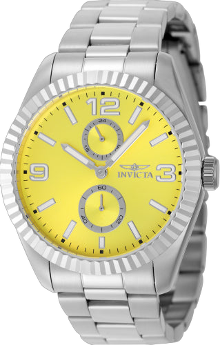 Invicta watch in yellow