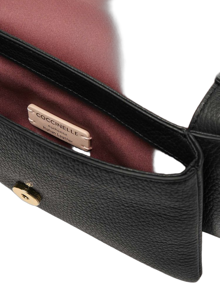 Coccinelle 100% Genuine Leather mini bag in black
