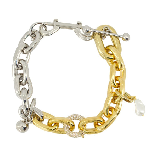 Rabanne metal necklace in multicolor