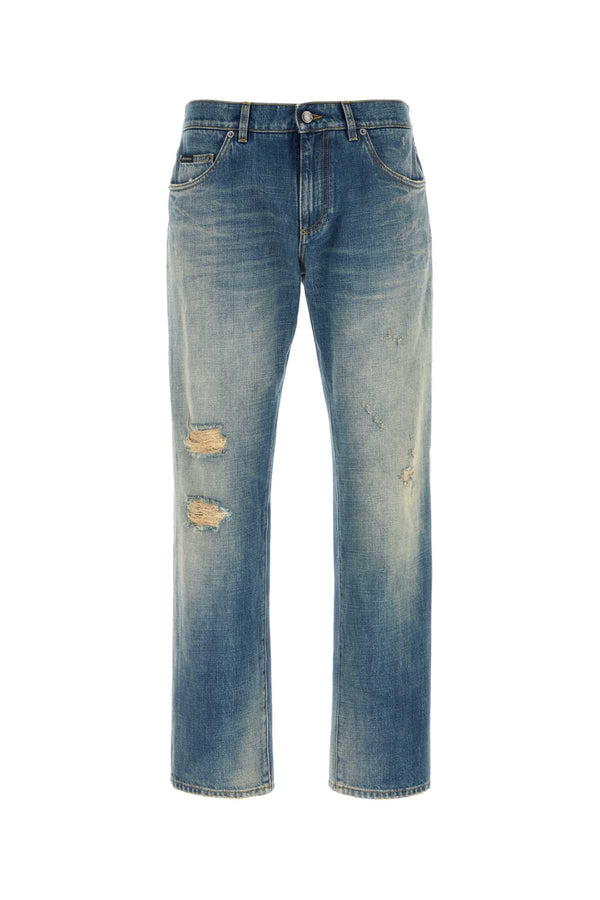 Dolce & Gabbana Kipash 100% Cotton jeans in blue
