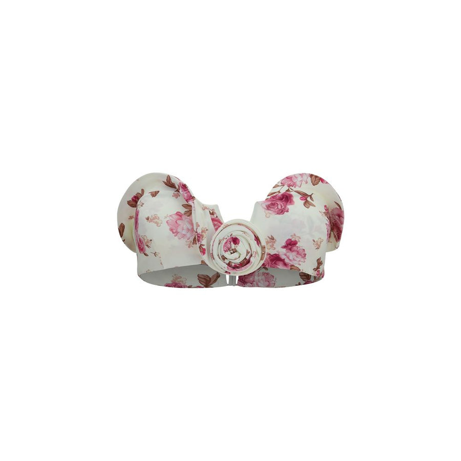 Magda Butrym 86% Polyamide bikini top in beige
