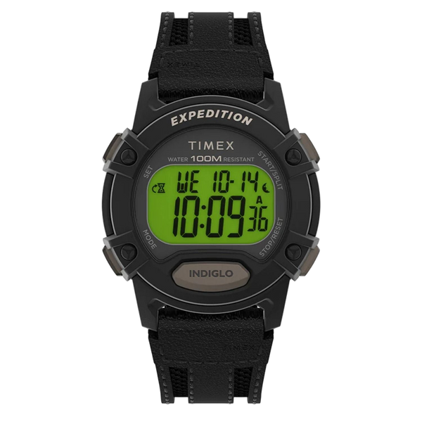 Timex Stainless steel case watch in black