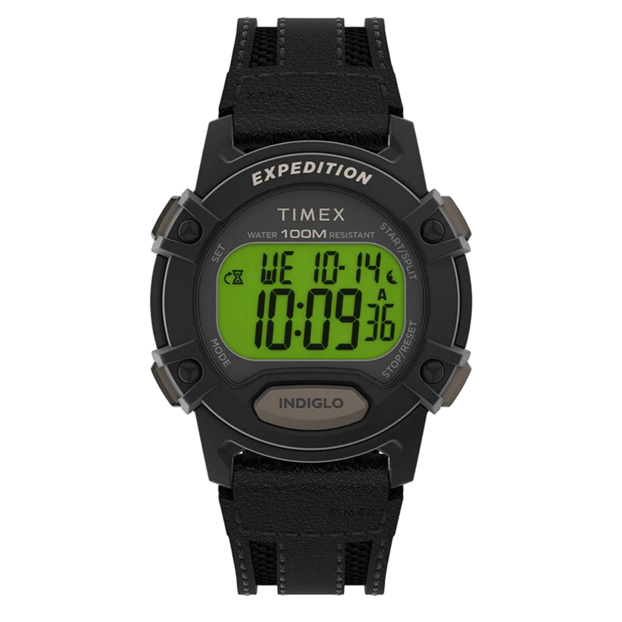 Timex Stainless steel case watch in black