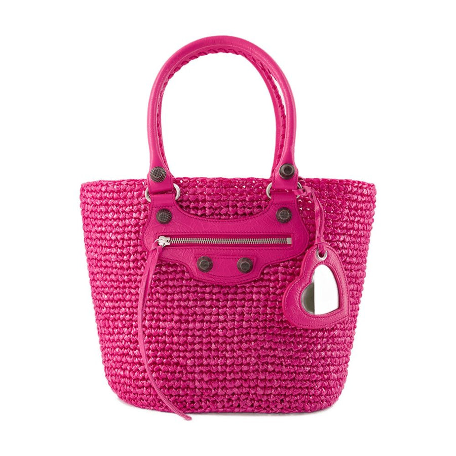 Balenciaga nylon shoulder bag in pink