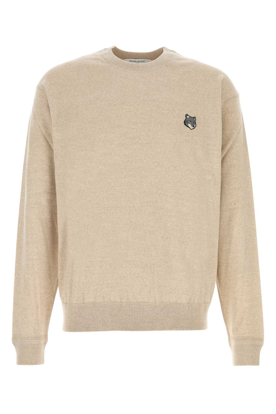 Sand Wool Sweater Lightbeigemelange Exterior: Maglieria