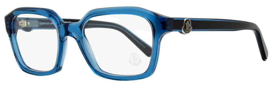 Moncler Rectangular Eyeglasses Ml5181 090 Blue-Black 52mm Blue/black Plastic (acetate)
