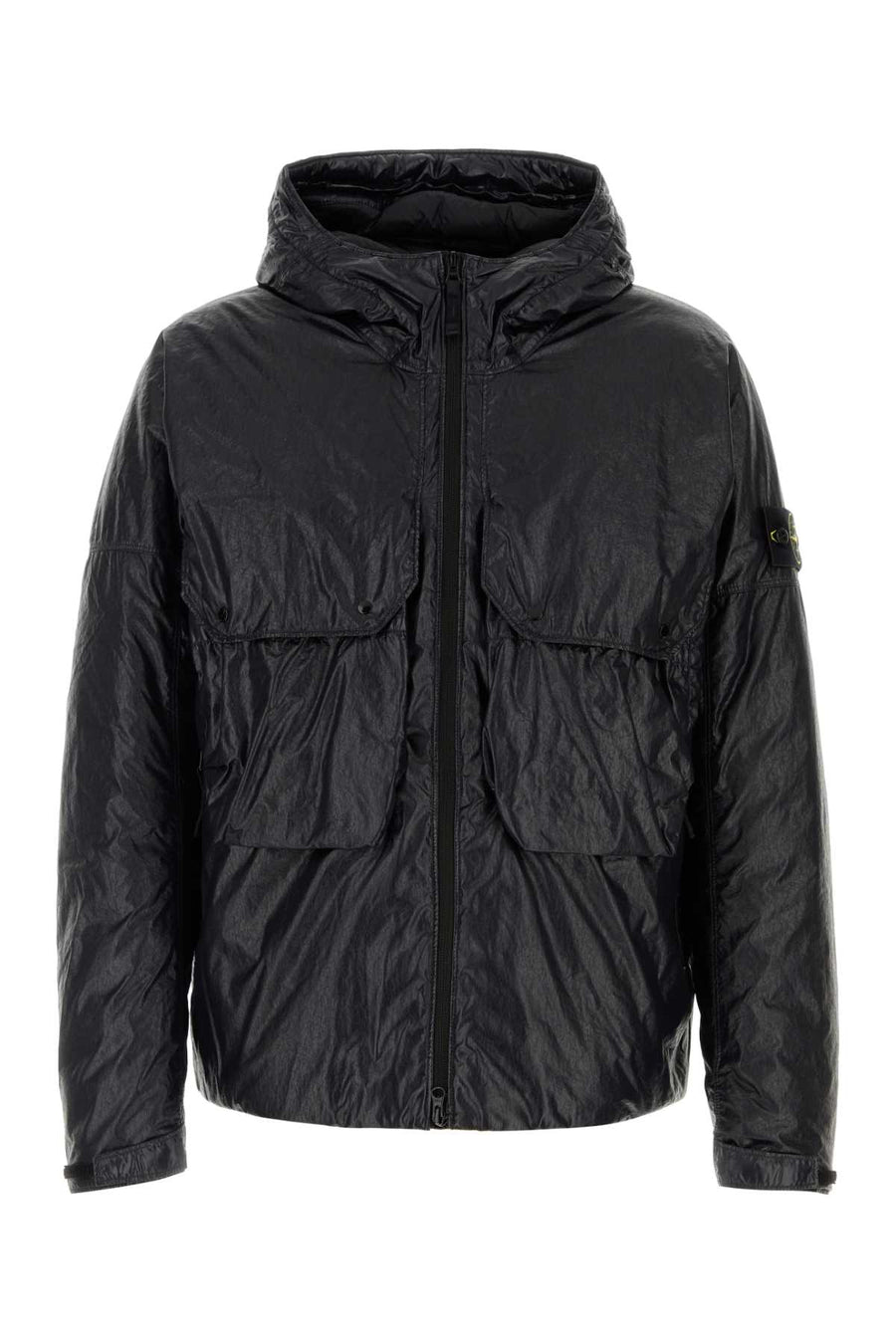 Black Nylon Down Jacket Giubbini