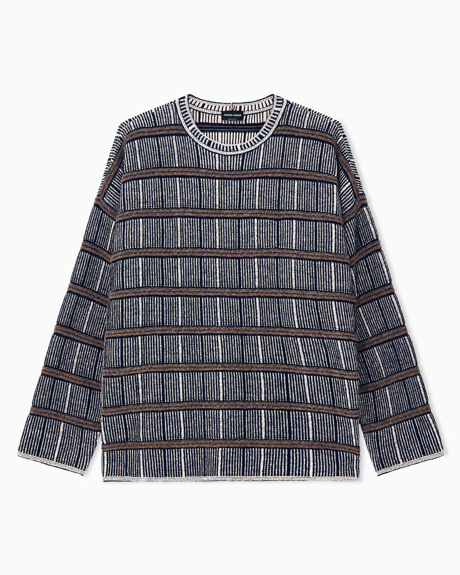 Giorgio Armani Wool sweater in navy
