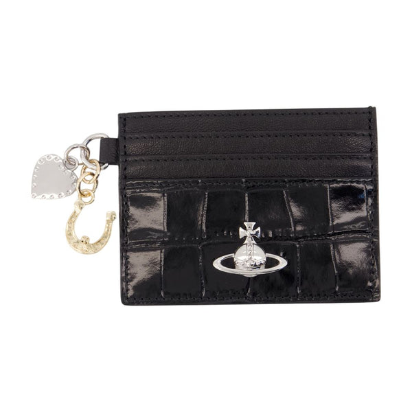 Vivienne Westwood Calfskin card case in black