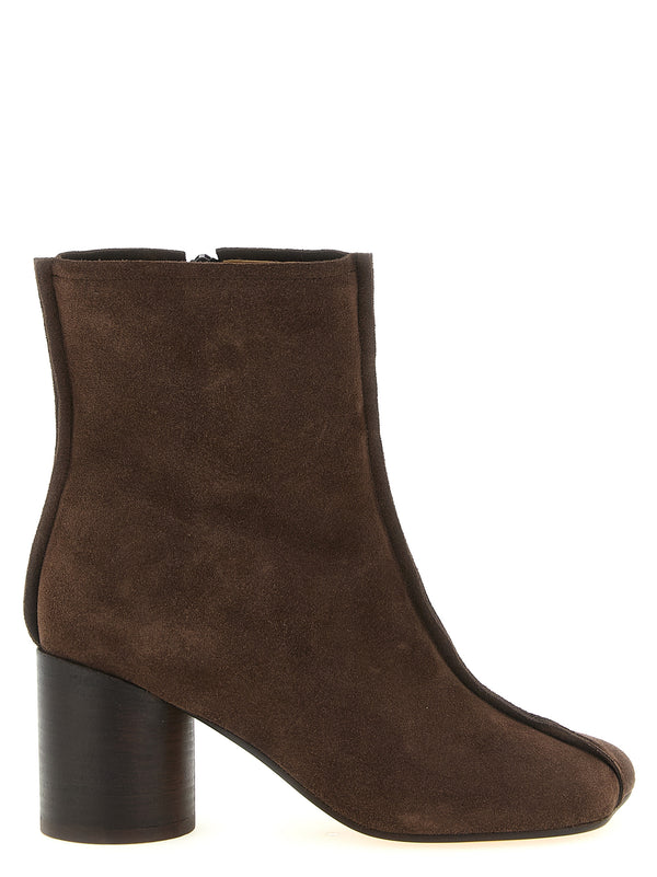MM6 Maison Margiela 100% cow leather (suede upper ankle boot in brown